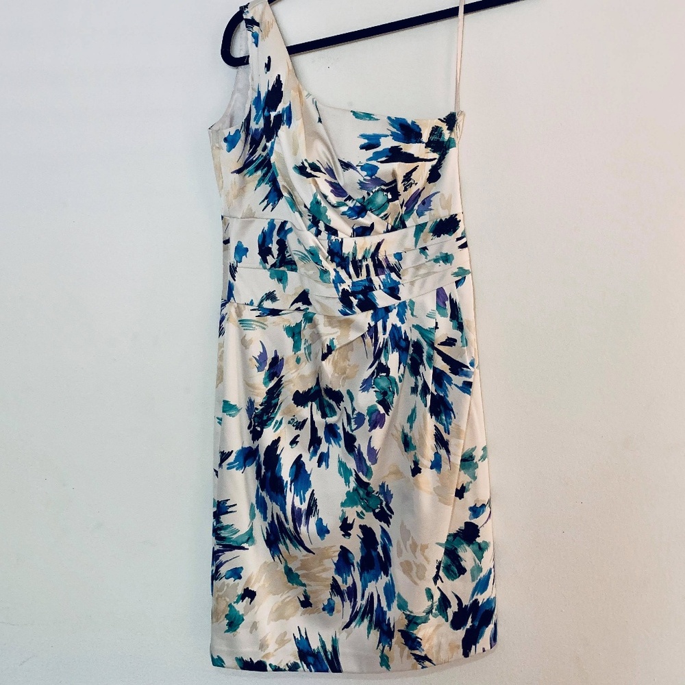 Antonio Melani | Ksenia One Shoulder Cream Dress 6